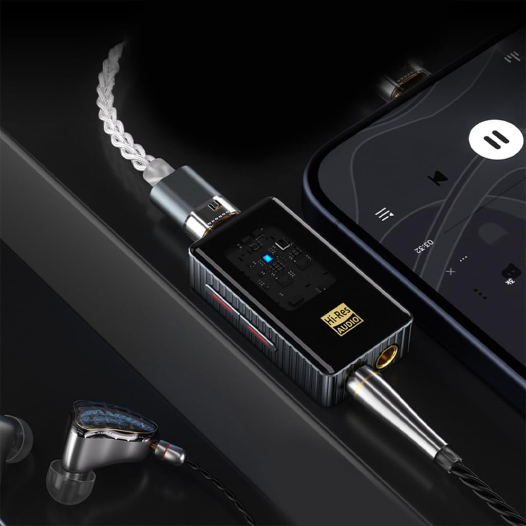 Adattatore audio digitale HiFi per cuffie di tipo C per smartphone, PC e computer portatili