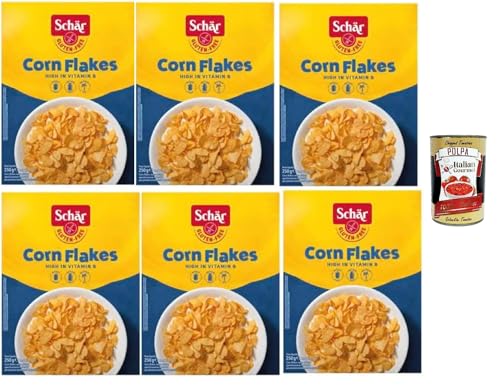Corn flakes sans gluten Schär 6x250g avec pulpe de tomate italienne