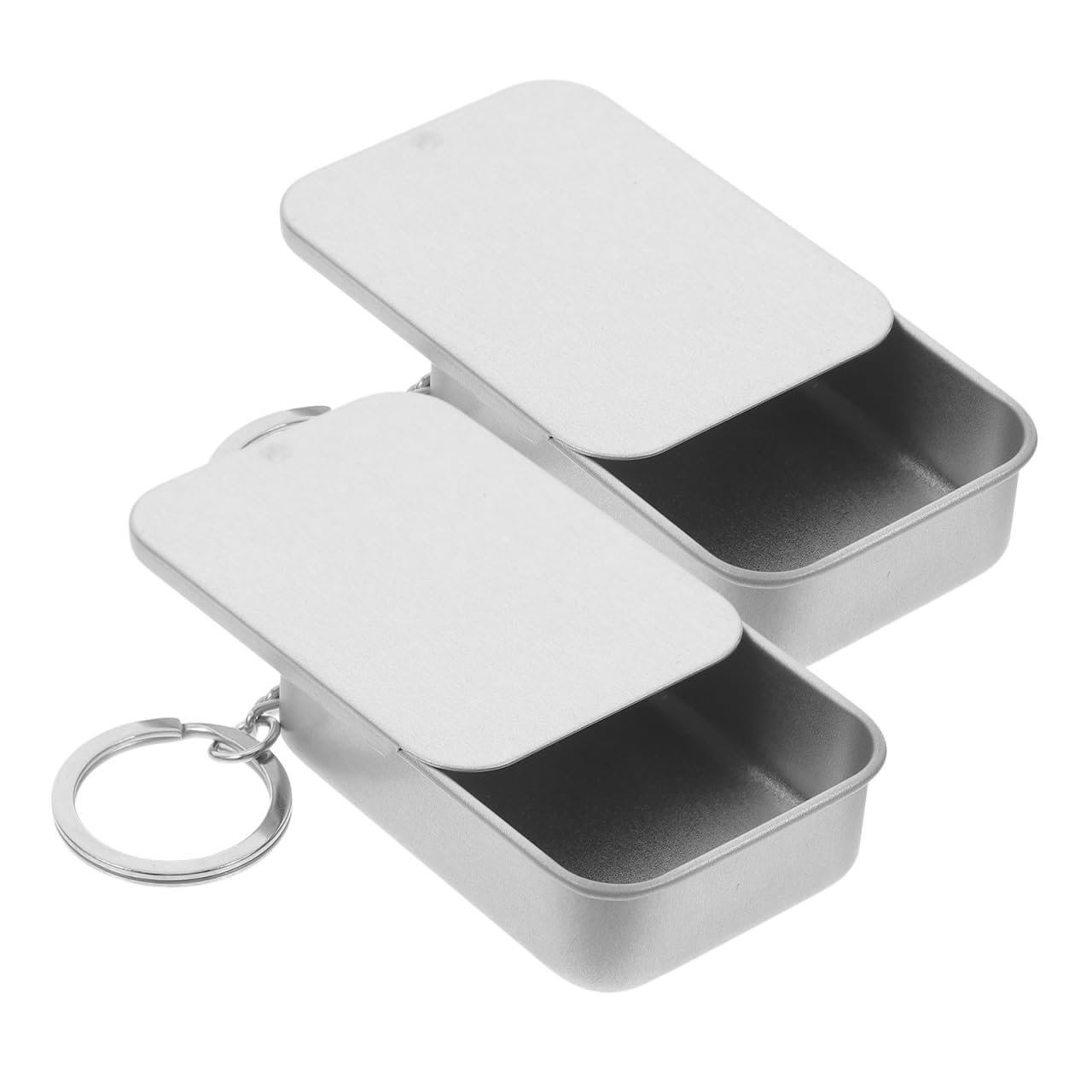 Amazon.com: Luxshiny Mini Tin Storage Box with Lid 2Pcs Small