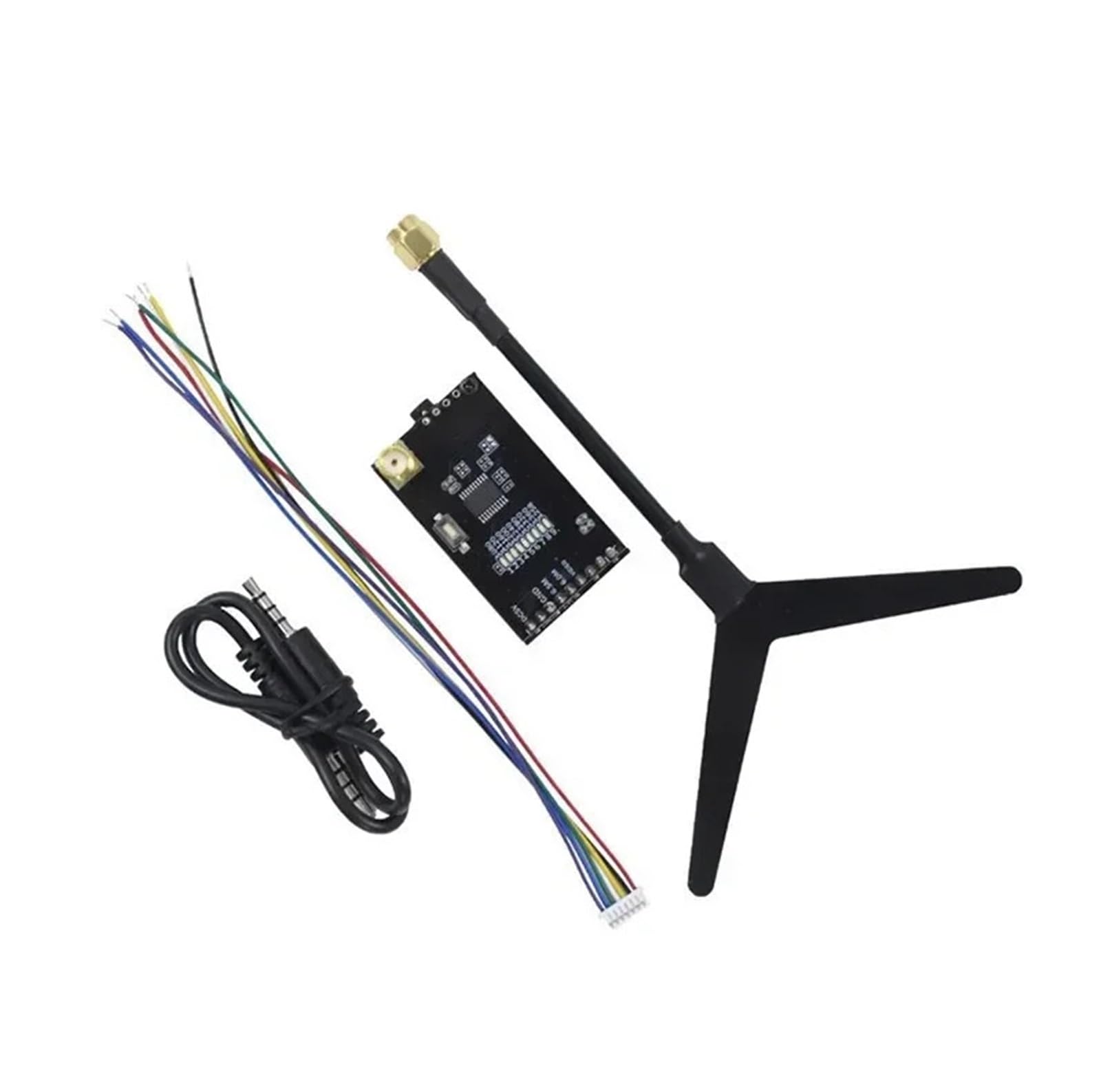 FPV 1.2G 0.1mW/25mW/200mW/800mW 9CH Trasmettitore TX e Ricevitore RX FPV Combo, Compatibile con Modelli RC Drone Quad Booster di Miglioramento(TX and RX)