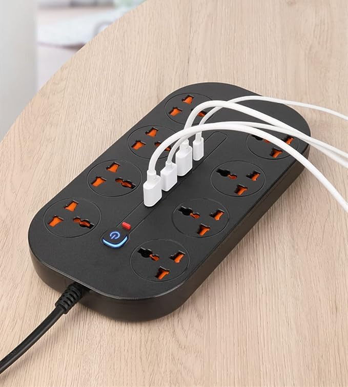 Buy SWRAL Extension Board with USB Port, 8 Power Sockets and 3 USB and
