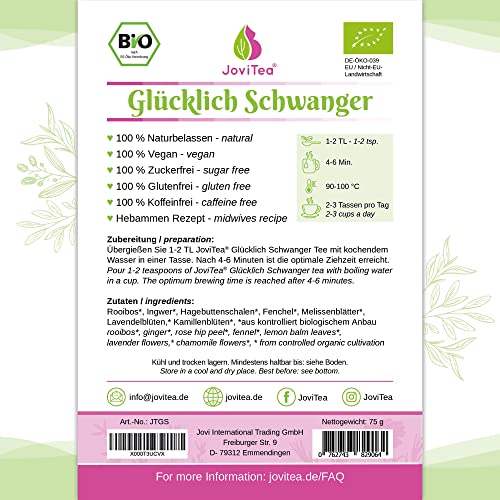JoviTea Schwangerschaftstee | 100% natürlich und ohne Zusatz von Zucker - 3