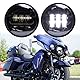 JMTBNO 2 STÜCKE 4,5 Zoll Nebelscheinwerfer 30W LED Motorrad Zusatzscheinwerfer Scheinwerfer Kompatibel mit Harley Touring Road King Street Glide Road Glide Electra Glide Ultra Limited