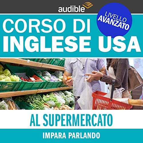 Diseño de la portada del título Al supermercato (Impara parlando)