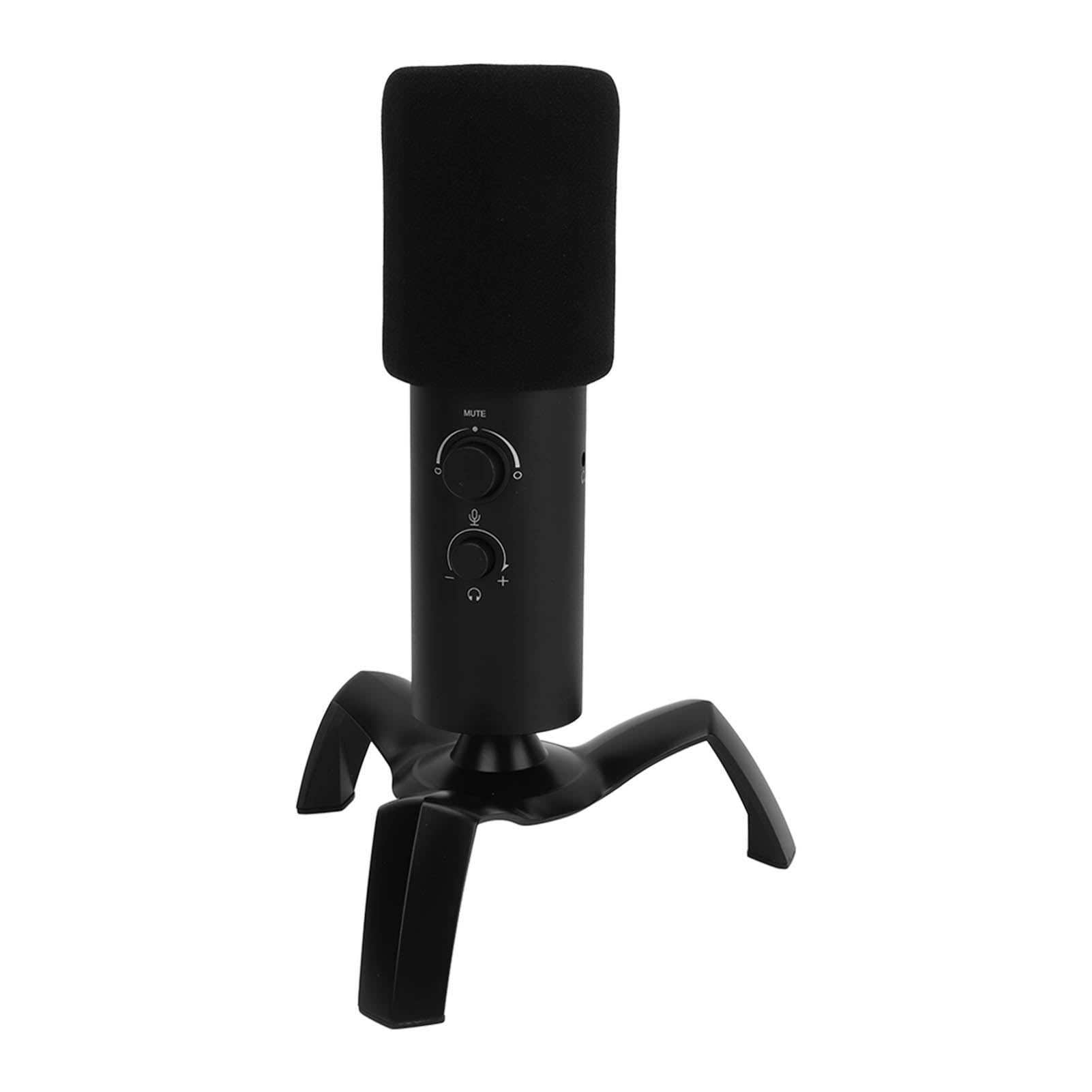 Yunseity USB-Kondensatormikrofon, Computer-PC-Gaming-Mikrofon MIT Niercharakteristik, Stativständer und Geräuschfilterschwamm, 3 Aufnahmemodi, Studiomikrofon für Streaming, Podcasting, Podcasting,