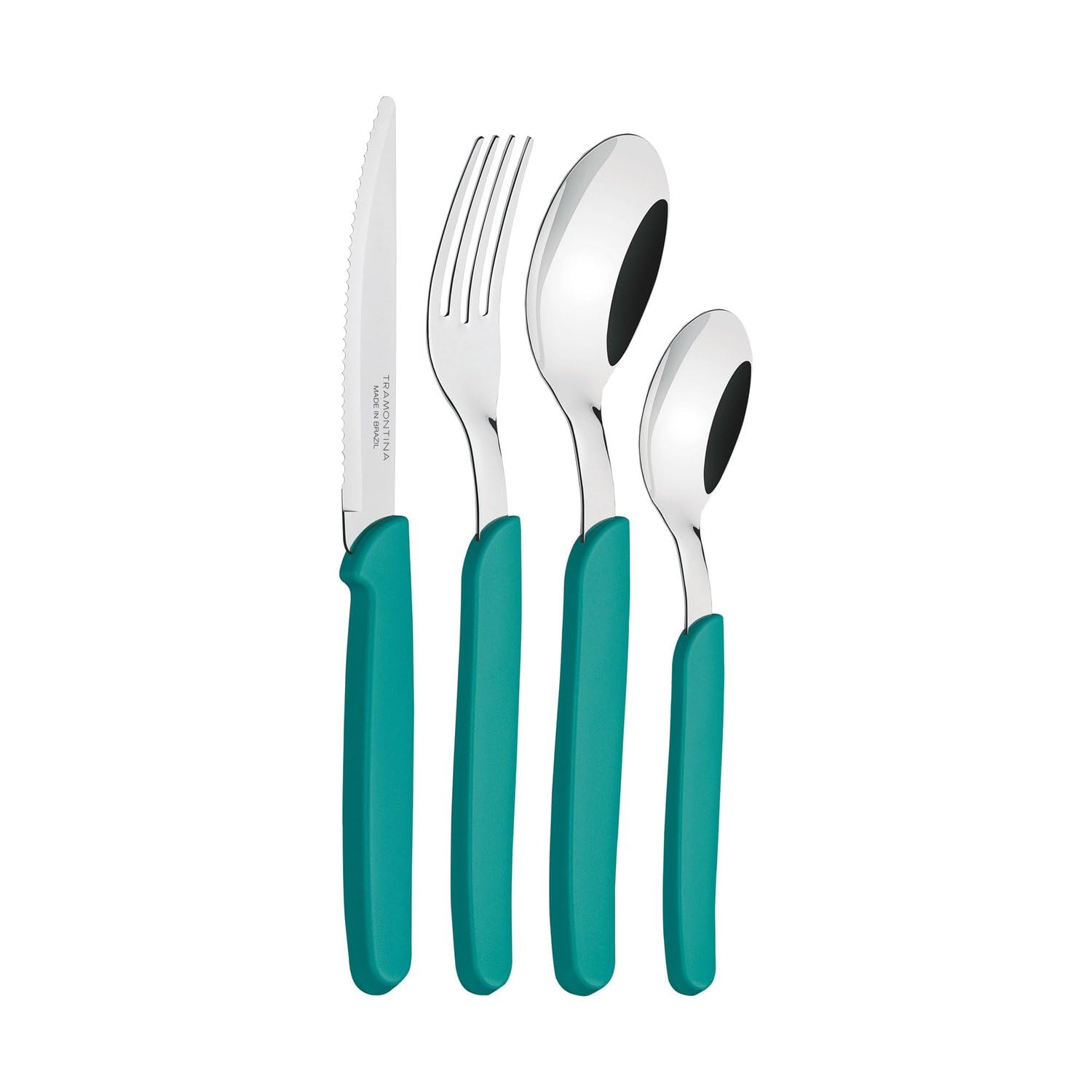 Image secondaire de Tramontina - Ménagère 24 pièces Carmel, ensemble de couverts de table pour 6 personnes, set de couverts en acier inoxydable 18/1