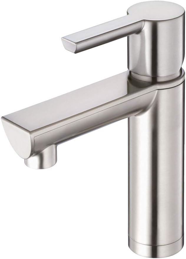 Gerber DH221677BN Adonis Single Handle Bathroom Faucet with Metal Touch-Down Drain, Brushed Nickel