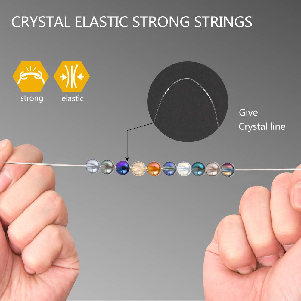 Novborcz Lot De 220 Perles En Verre Brillant De 8 Mm Pour La Fabrication De Bijoux, Couleur Galvanisée, Perles Intercalaires En Cristal Pour Bracelets, Colliers Et Accessoires