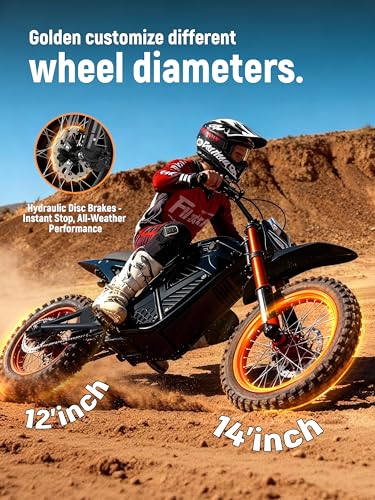 ESKUTE Electric Dirt Bike for Teens Adults, Mid-Drive Motor