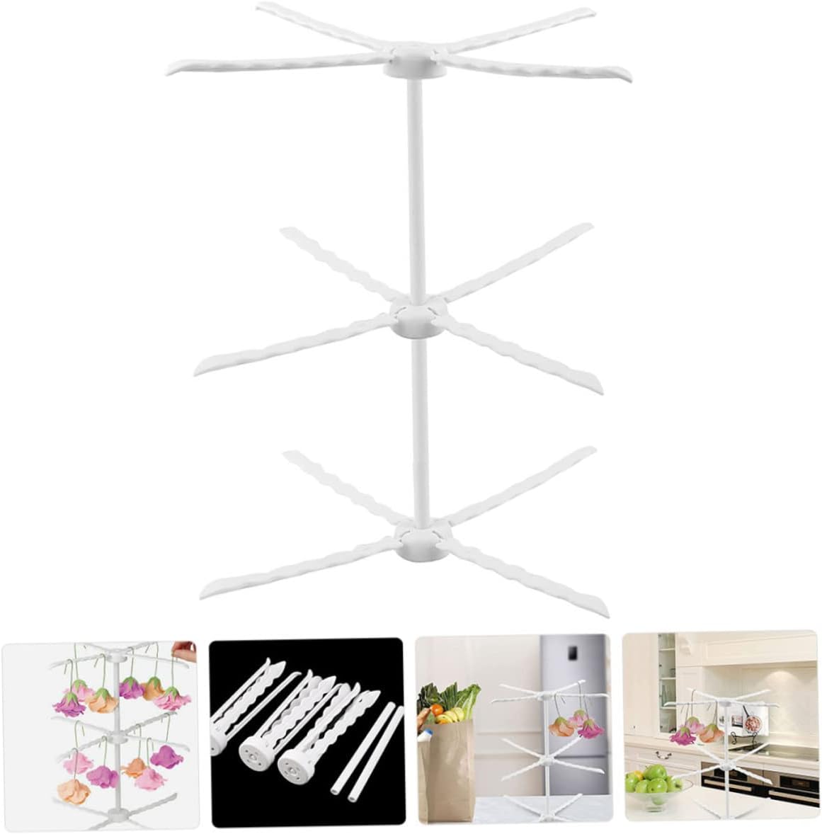 2pcs Fondant Flower Drying Rack Stand for Gum Paste Flowers Non-Stick and Flexible for Cake Decorating Easy to Assemble and Use