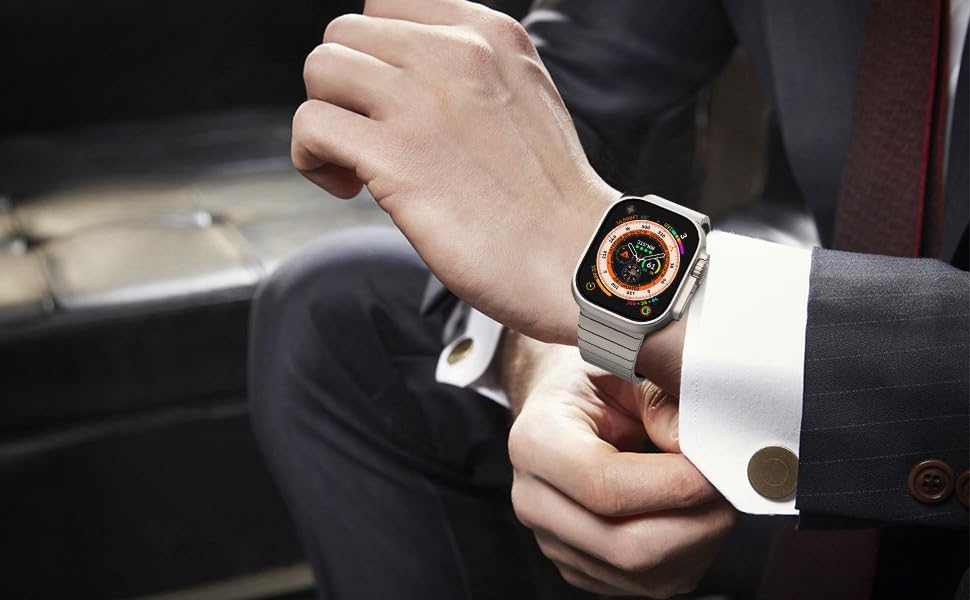 [RECOMMENDED by NYT Wirecutter] Stainless Steel Band Compatible for Apple Watch Band Ultra 3/2/1 49mm Series 11/10 46mm/42mm Series 9/8/7 45mm/41mm Series SE/6/5/4 44mm/40mm Series 3/2/1 42mm/38mm - Image 7