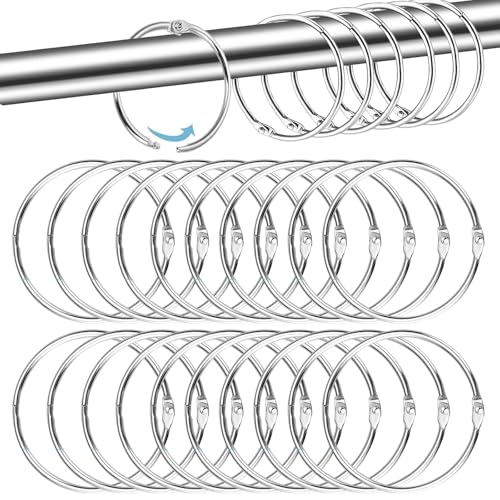 ZMaglorian 20 Anelli e Gancetti per Tenda Doccia 50 mm