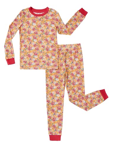 Image of PATPAT Toddler & Kids Pajama Sets with Bamboo Viscose, Snug Fit Pjs for Girls, All-Season Comfort Sleepwear, Ages 2-12 Years