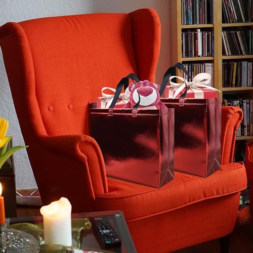 15-Pcs-Glossy-Red-Reusable-Gift-Bags-with-Handle-126-x-47-x-11-In-Christmas-Gift-Bags-with-Sturdy-Base-Non-woven-Holiday-Gift-Bags-Bulk-for-Xmas-Birthday-Wedding-Party