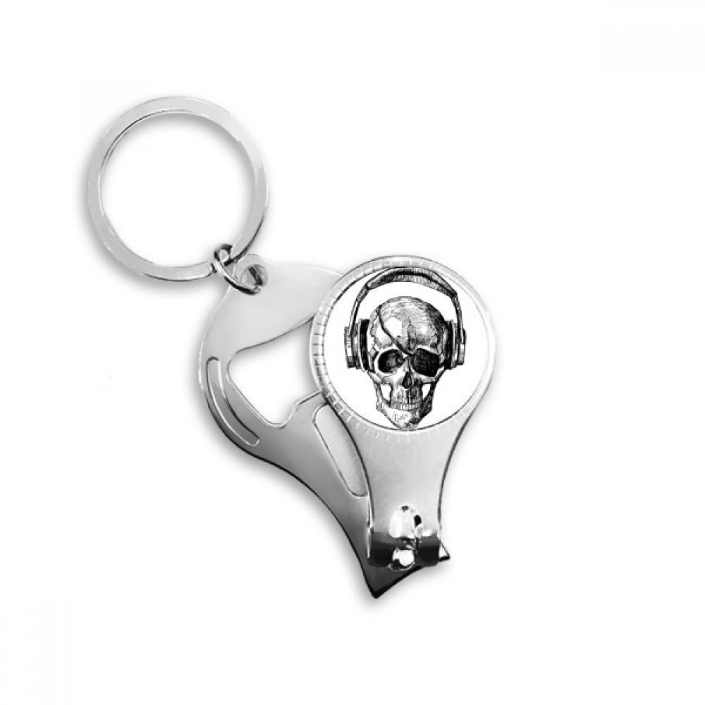 Pince à ongles crâne casque musique pour ongles durs et épais