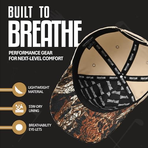 Image of Curves & Clubs USA Golf Rope Hat - American Flag Golf Cap, Performance Hat - Adjustable, Breathable