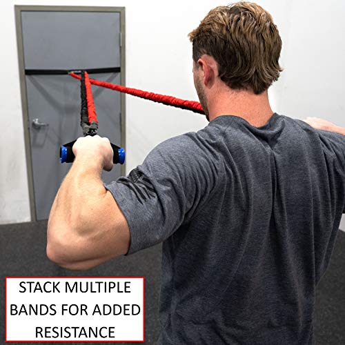 Valor Fitness Resistance Cords - Heavy Resistance Bands with Handles and Anti-Snap Protective Nylon Tube Bands Sleeves… - Image 6