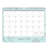 Blue Sky 2024 Monatlicher Wandkalender, Januar – Dezember, 38,1 x 30,5 cm, drahtgebunden, linierte Blöcke, Rue Du Flore (101611-24)