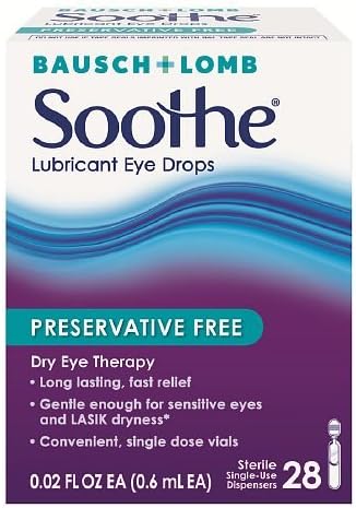 Soothe Lubricant Eye Drops, Preservative Free 28 ea