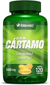 Óleo de Cártamo com Vitamina E - 120 Cápsulas - Herbamed, Herbamed, 120 Cápsulas