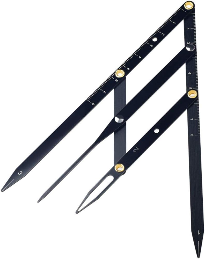 Eyebrow Stencil Ruler Home Salon Shaping Gold Ratio Makeup Three-Point Positioning Stainless Steel Measure Microblading Sliding Tool Grooming Balance Caliper