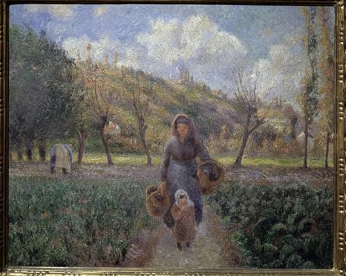Peinture Camille Jacob Pissarro affiche décoration salon grand tableau toile 60x90