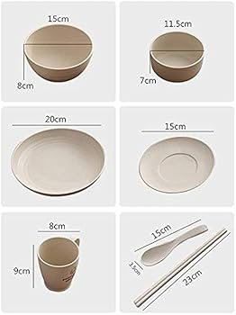 Amazon.co.jp: 食器セット 小麦ら食器 プラスチック ディナー