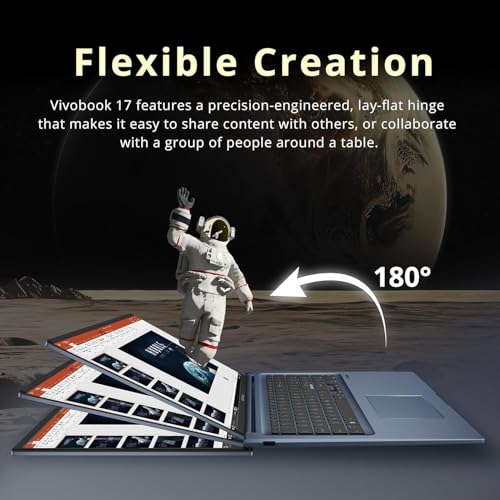 Image of ASUS Vivobook 17.3 Chromebook Laptop For Student & Business, 8GB RAM, 128GB SSD, Intel 6-Core i3 Processor, FHD Anti-Glare IPS, Built for School and Work Game Apps Not Supported, WiFi-6, ChromeOS Flex
