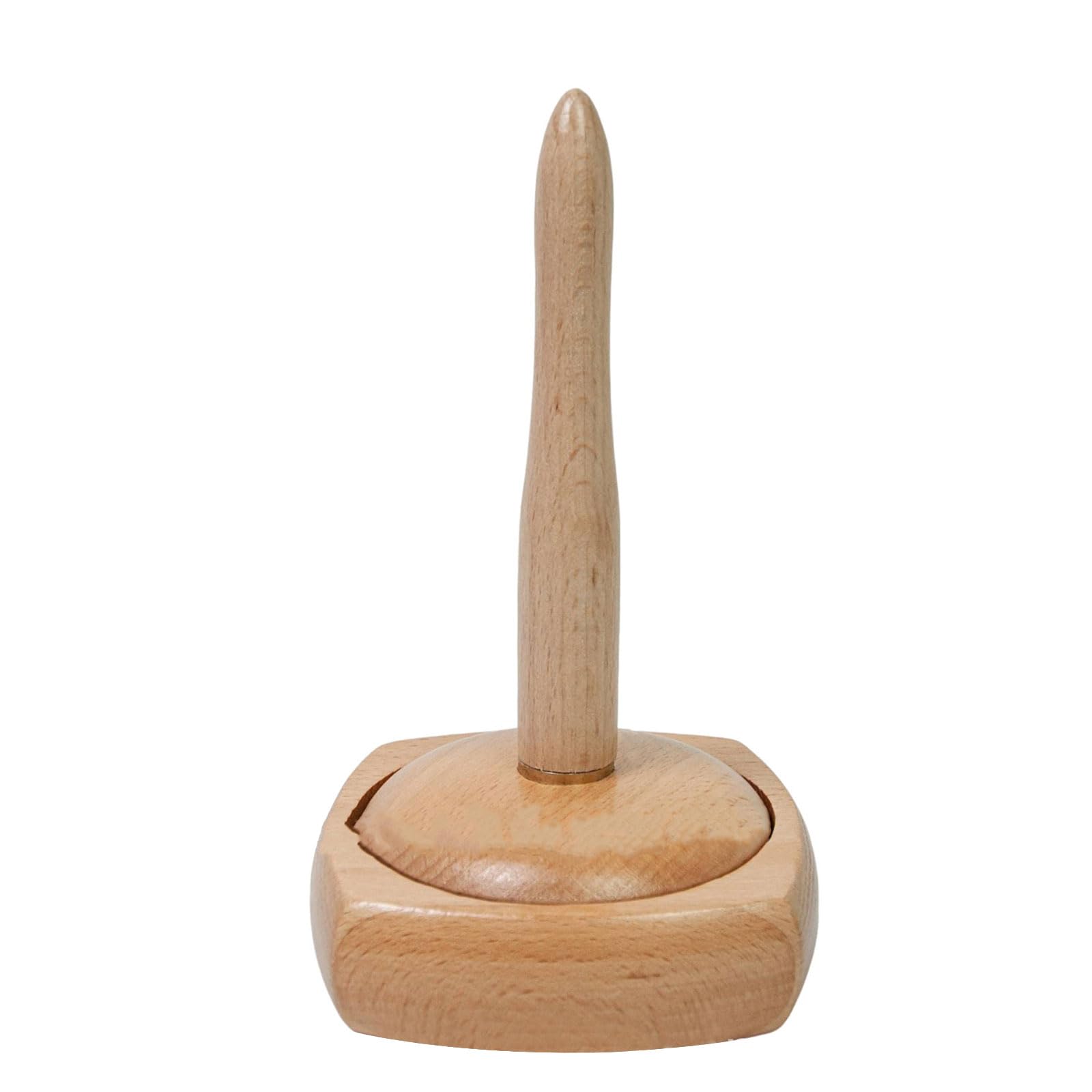 Tsophreniq Yarn Balls Holder Dispenser Knitting Crocheting Yarn Winder Wood Holder Rotatable Revolving Balls Stand Crochet Spool Spindle