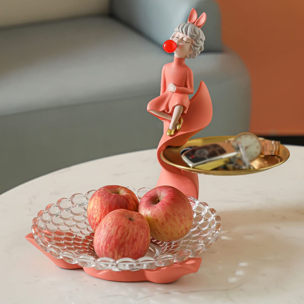 Patera na Owoce Miska na Owoce Kosz na Owoce Nordic kreatywne dziewczyna Fruit Bowl Żywica Suszone owoce Salon Płyta główna Fruit Tray Deser Snack Cukierki Fruit Basket Stojak na Owoce Koszyk Na Owoce