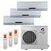 Gree MULTI36BNEO304 - 36,000 BTU +Multi Tri-Zone Wall Mount Mini Split Air Conditioner Heat Pump 208-230V (9-12-12)