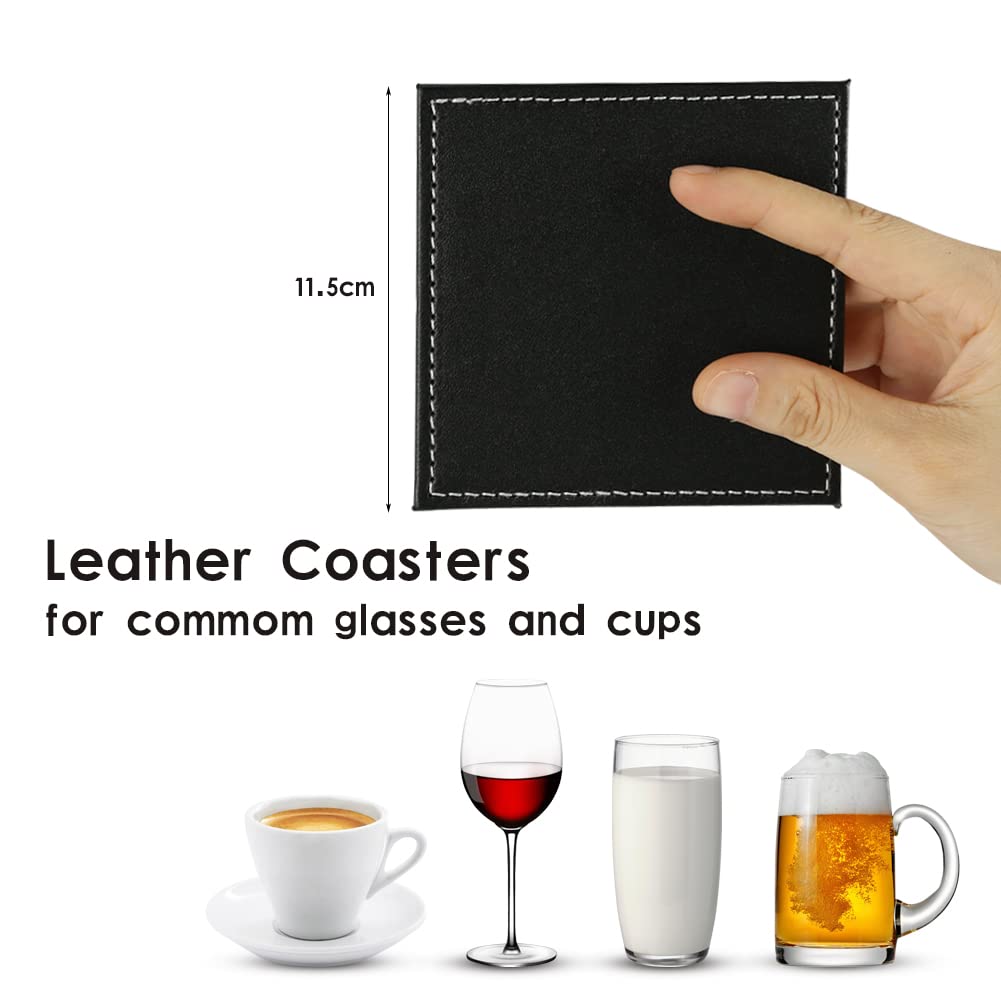 Set Di 2 Sottobicchieri In Pelle Mosto – PIANIGIANI - Foto 6