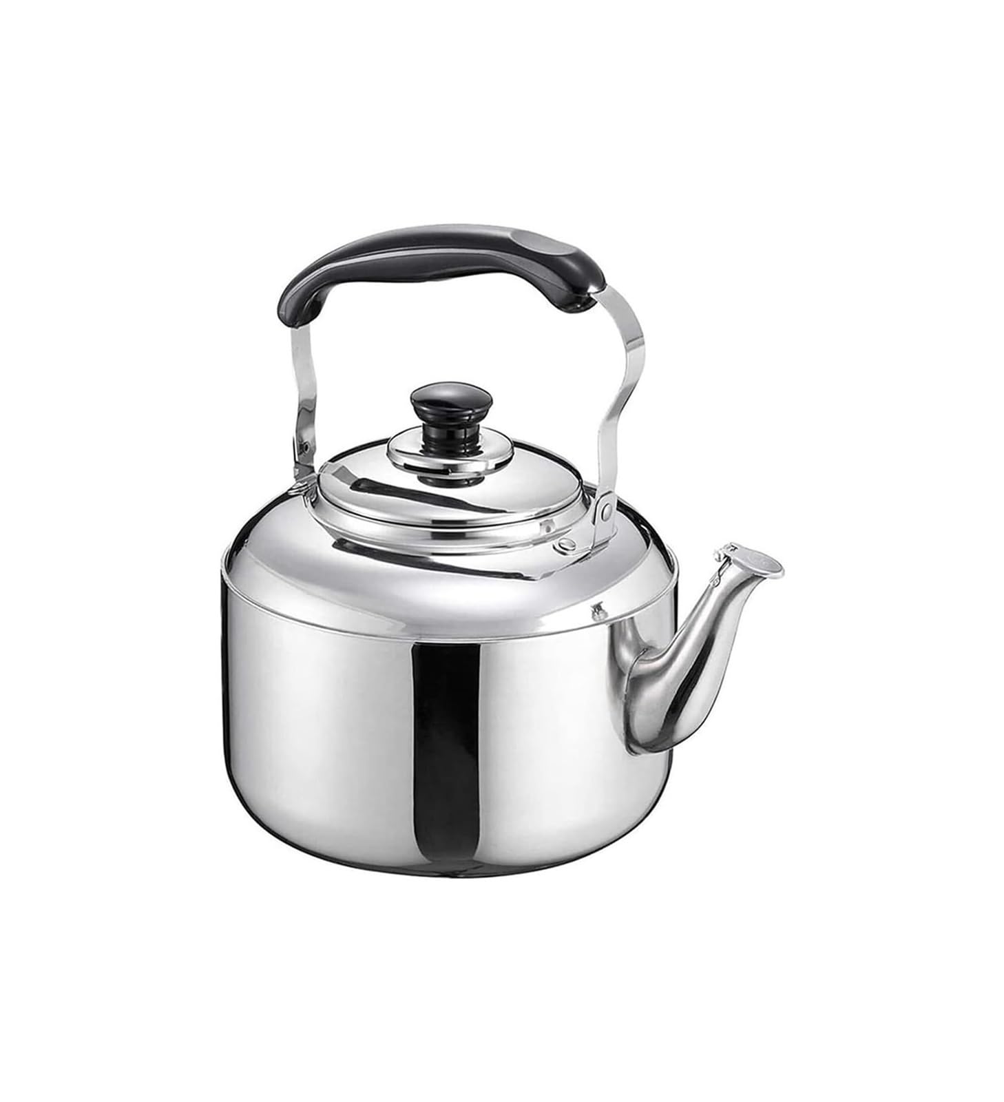 FGJsfhrDTU 4L Stovetop Teapot Stainless Steel Whistling Kettle, Stove Induction, Coffee