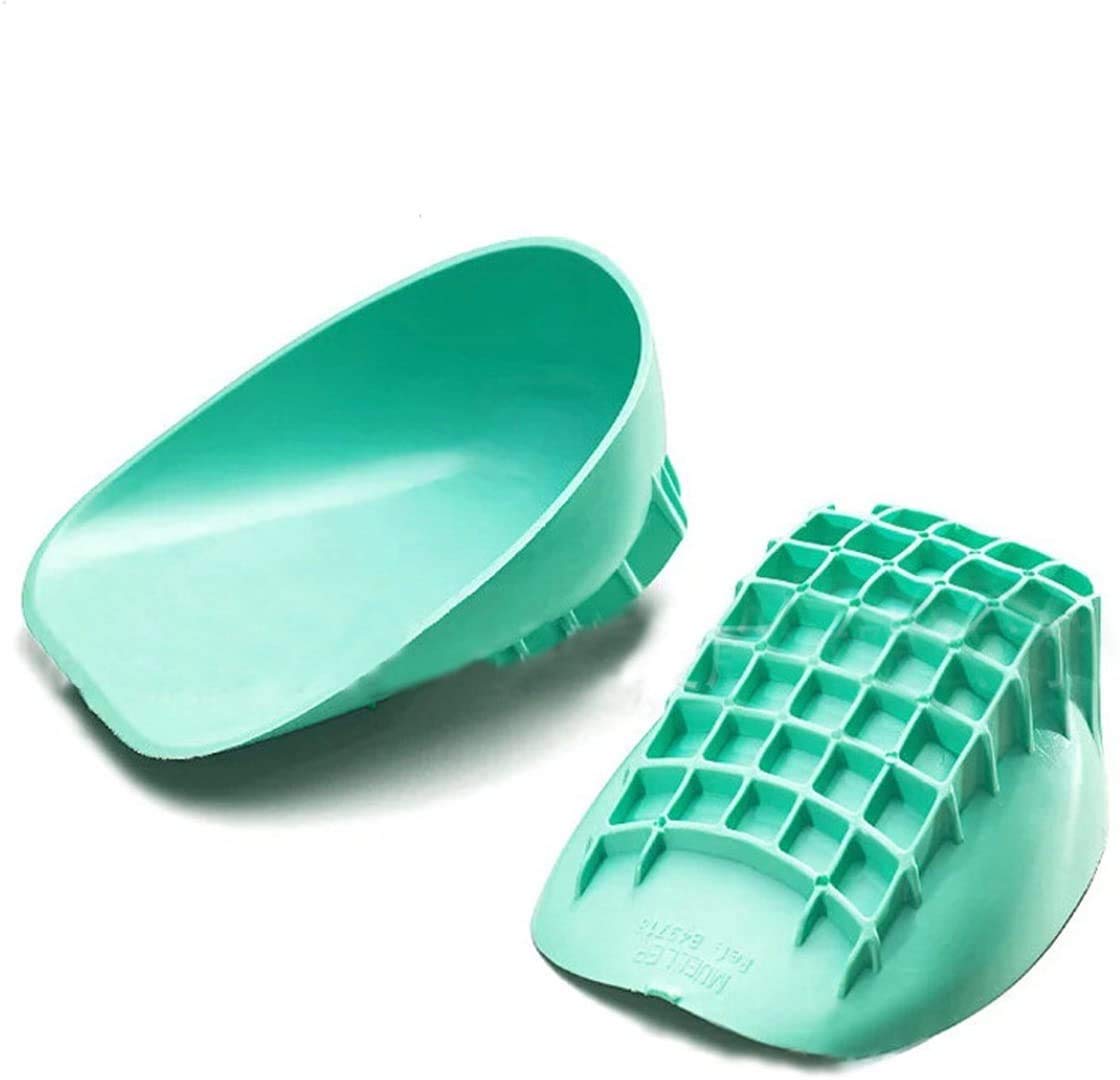 Pedimend™ - 4 paia (8 pezzi) di coppe per tallone in gel resistente per tendinite tibiale posteriore e sport, sollievo dal dolore di Achille | Solette a doppio cuscino per fascite plantare | Supporto