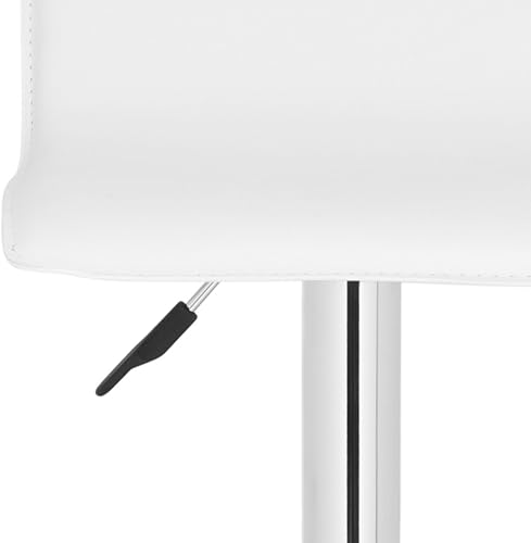 Miniatura 6 de Safavieh Home Collection Magda - Taburete giratorio ajustable de gas de 23.2 a 29.5 pulgadas Blanco,Negro