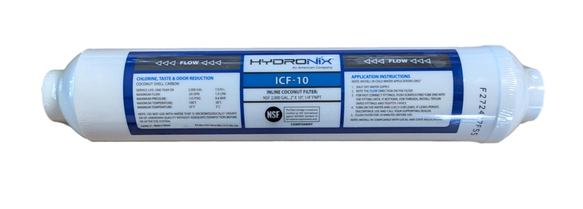 RO Filter Set mit RO Membran, 75 GPD Membran, für 4 Phasen System | Ersatzmembran und Filter