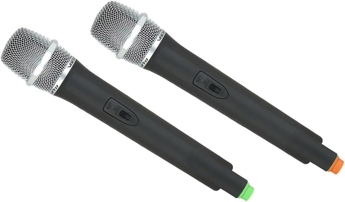 VocoPro - (UHF-28-9) Dual Channel UHF Wireless Microphone System, Black - Image 2