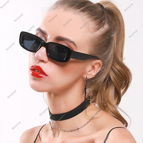 Rectangle Sunglasses for Women Men Trendy Vintage Narrow Square Sun Glasses UV Protection2