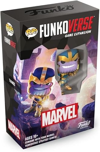 Funko Games Funkoverse Marvel 101 - Thanos de Marvel Comics, juego de mesa de estrategia ligera para niños y adultos (a partir de 10 años), 2 a 4