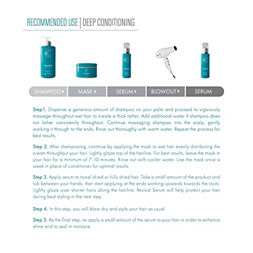 Hair Bar Nyc Ultimate Repair System Revival Conditioner | Hair Treatment For Dry Damaged Hair | Deep Conditioner For Dry Damaged Hair | Keratin/Color Safe Infused With Marine Keratin (16.9Oz 500Ml) #TOP7