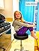 CoVibrant Swivel Rolling Stool with Wheels and Foot Rest Adjustable Hydraulic Drafting Stool for Medical Spa Office Desk Kitchen Guitar Tattoo