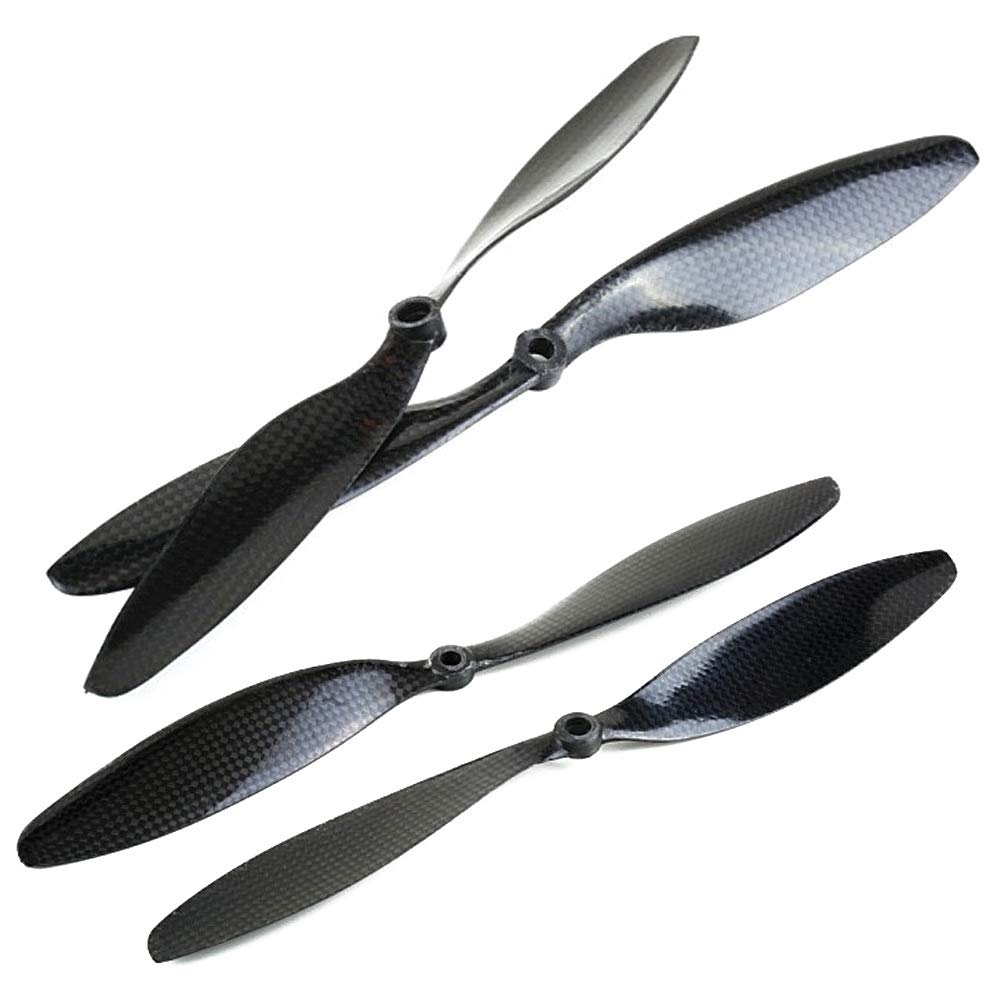 2 pares de hélices de fibra de carbono 8045/1045/1047/1147/1238/1260/1245 for cuadricóptero RC, hexacóptero multirrotor