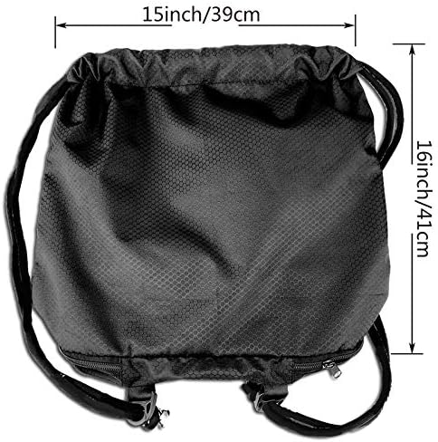 Miniatura 2 de D-WOLVES Drawstring Backpack Bag Gym Sports String Sackpack Beach Daypack for Men & Women