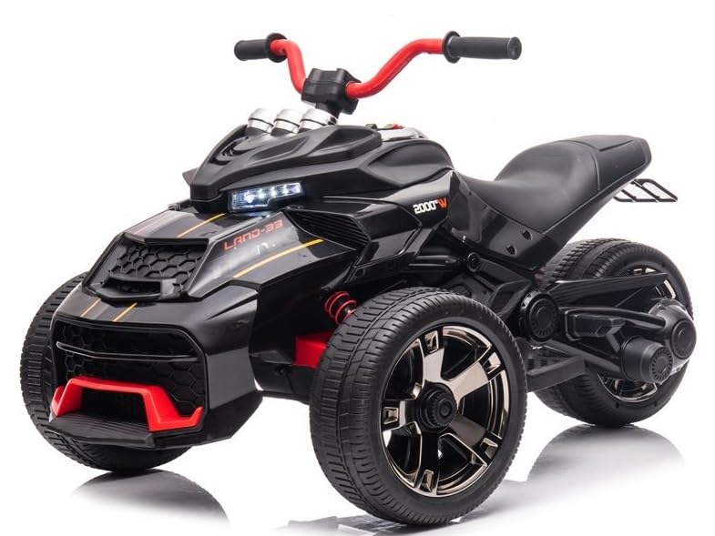 Moto 3 Ruedas Beast 24V con neumáticos de Goma, (SIN RC) - 3-8 AÑOS