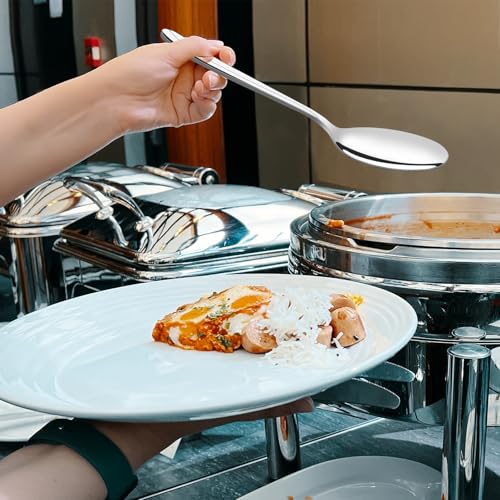 Cucharas de servir de acero inoxidable para catering, set de cubiertos de servicio Gloreen 8