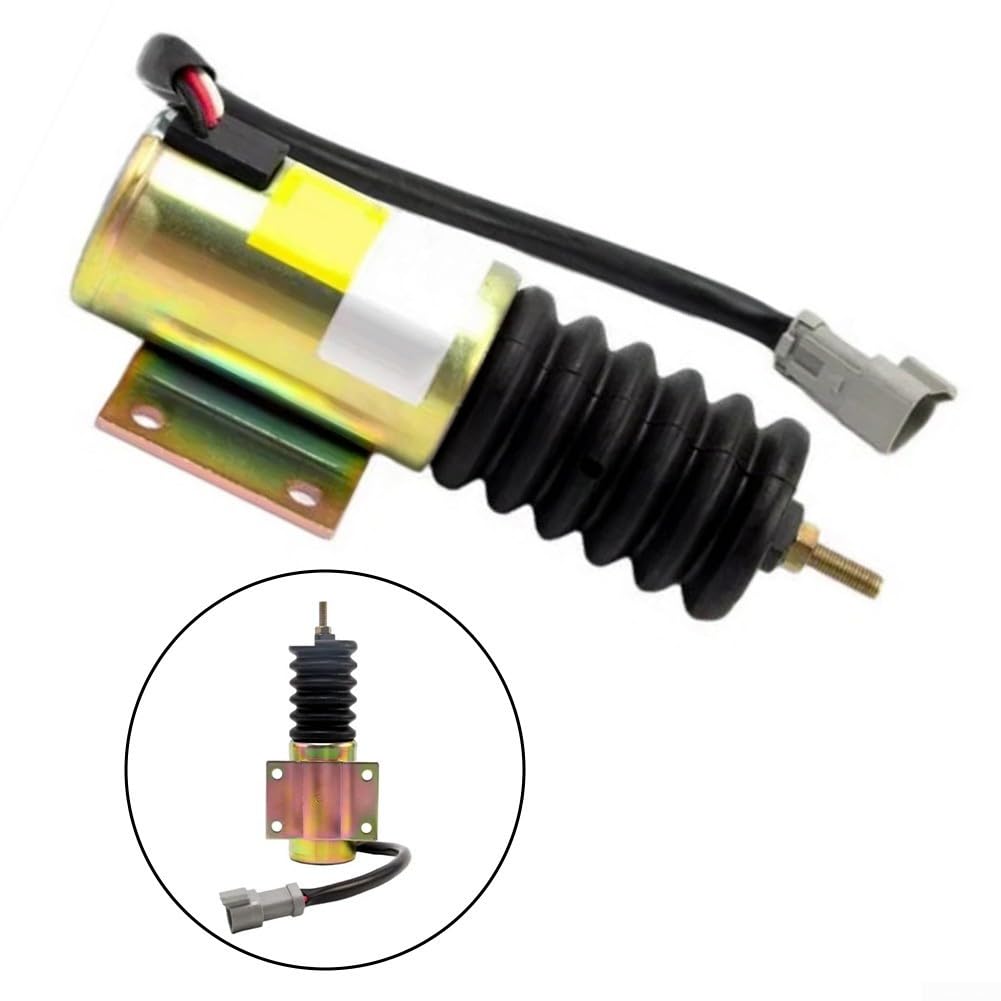 Accesorios para motor diesel P613-A52V12 válvula de cierre magnético 12 V cierre rápido carcasa metálica robusta para maquinaria de construcción generadores