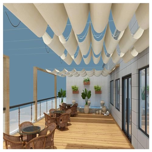Voiles d'ombrage d'extérieur pour terrasse et pergola rétractable - 7
