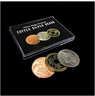 blue-ther Copper Silver Brass (CSB) Magic Tricks Coin Appear Vanish Magic Magician Close Up Illusions Gimmick Props Mentalism Fun Easy