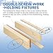 Hardware Kit for Moxon Vise, Bench Vise Screw Kit Includes 8 Inch Threaded Rods, Cast Knobs, Nuts & Washers Woodworking Workbench Tools Accessories