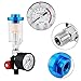 Air Pressure Regulator, High Precision Spray Gun Control, Durable 1/4 Inch Gauge, Easy Install for Automotive Painting, Industrial Use
